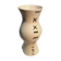 Vase is decorated in white clay;han mad