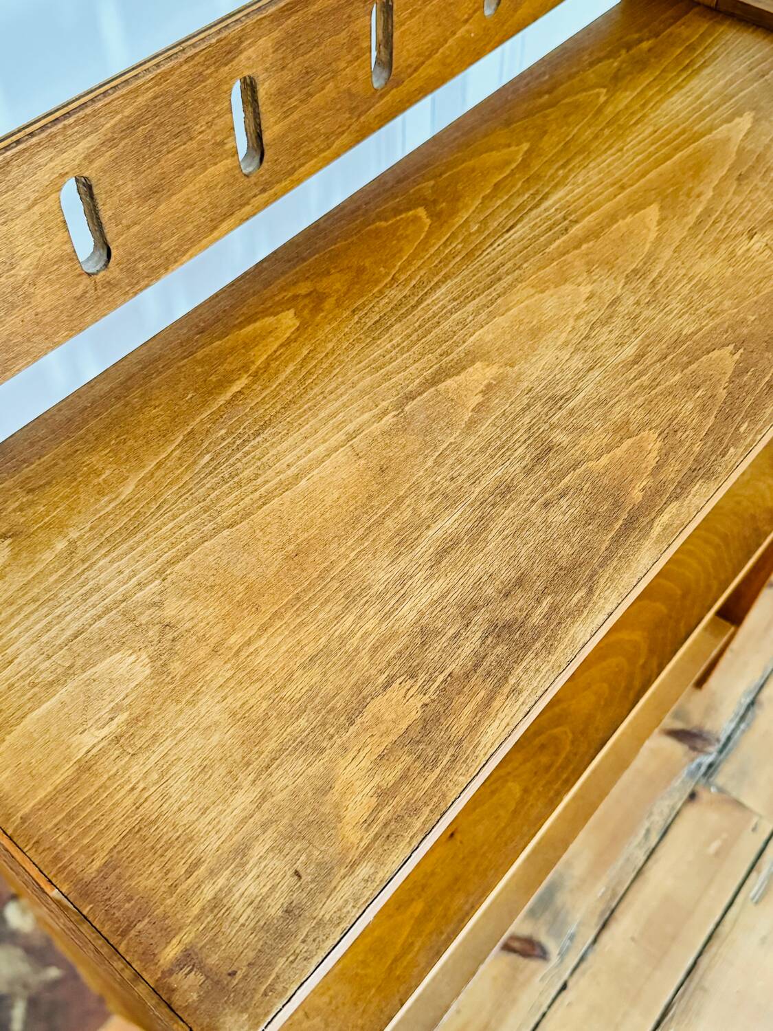 Vintage folding bookshelf, circa 1960