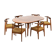 Chaises Cowhorn  et table par Svend Aage Madsen