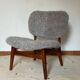Danish MidCentury Lounge Chair Sheep Skin 50s