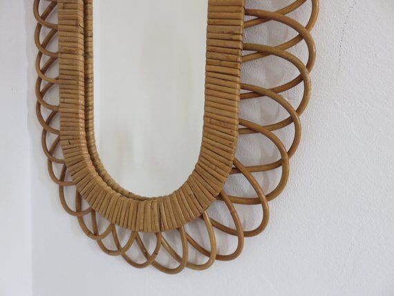 Rattan mirror  60/70 - 80x80cm