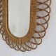Rattan mirror  60/70 - 80x80cm