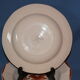5 hollow plates Digoin Sarreguemines powder pink décor 9181