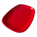 Bright red vintage serving dish