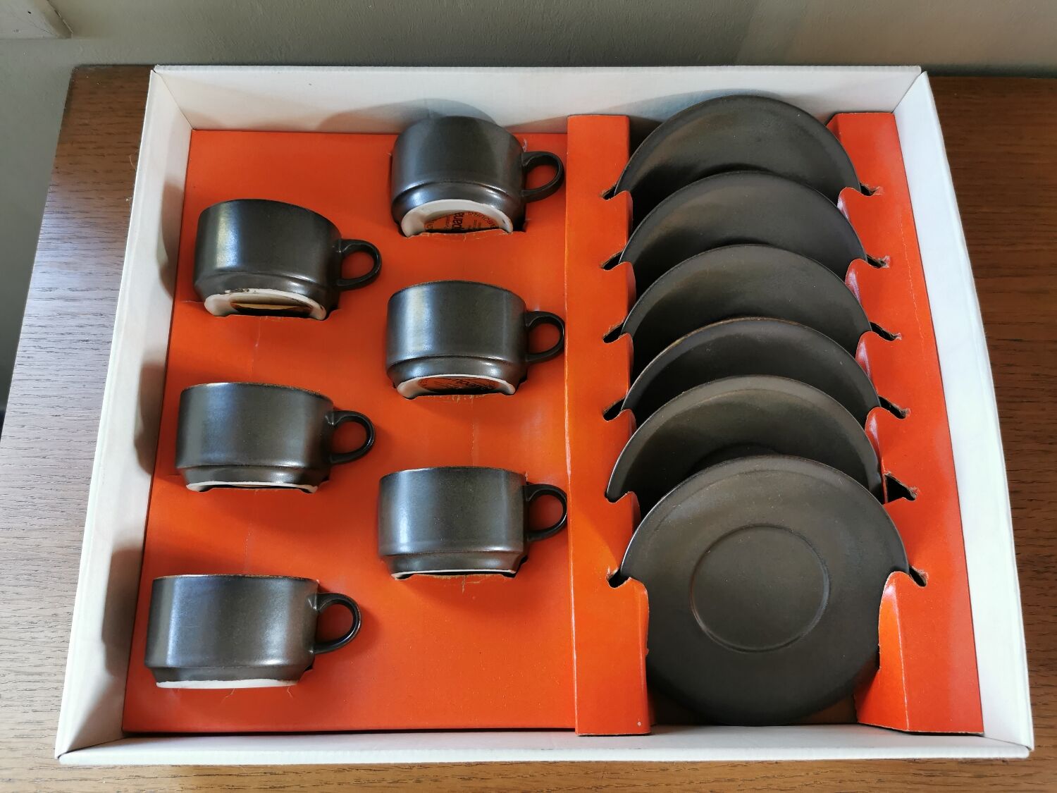 Suite of 6 vintage cups Campana Villeroy and Boch