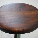 Vintage adjustable industrial stool with patina, 1950s