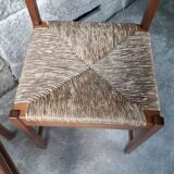 Set of 3 chairs and 2 Scandinavian stools