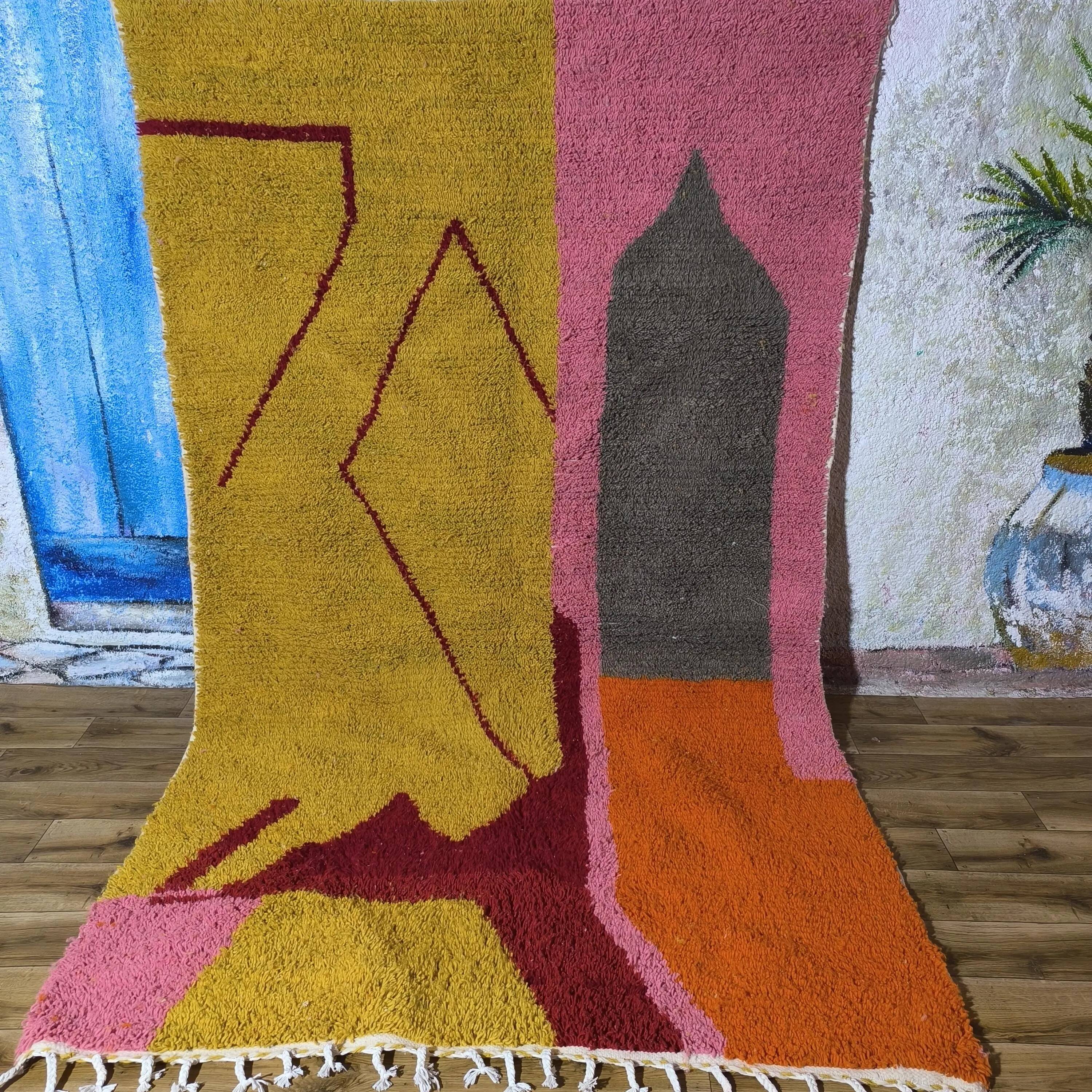 Handmade traditional carpet 250cm x 150cm Moroccan