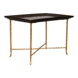 Table en laque et bronze, Maison Baguès, années 1970