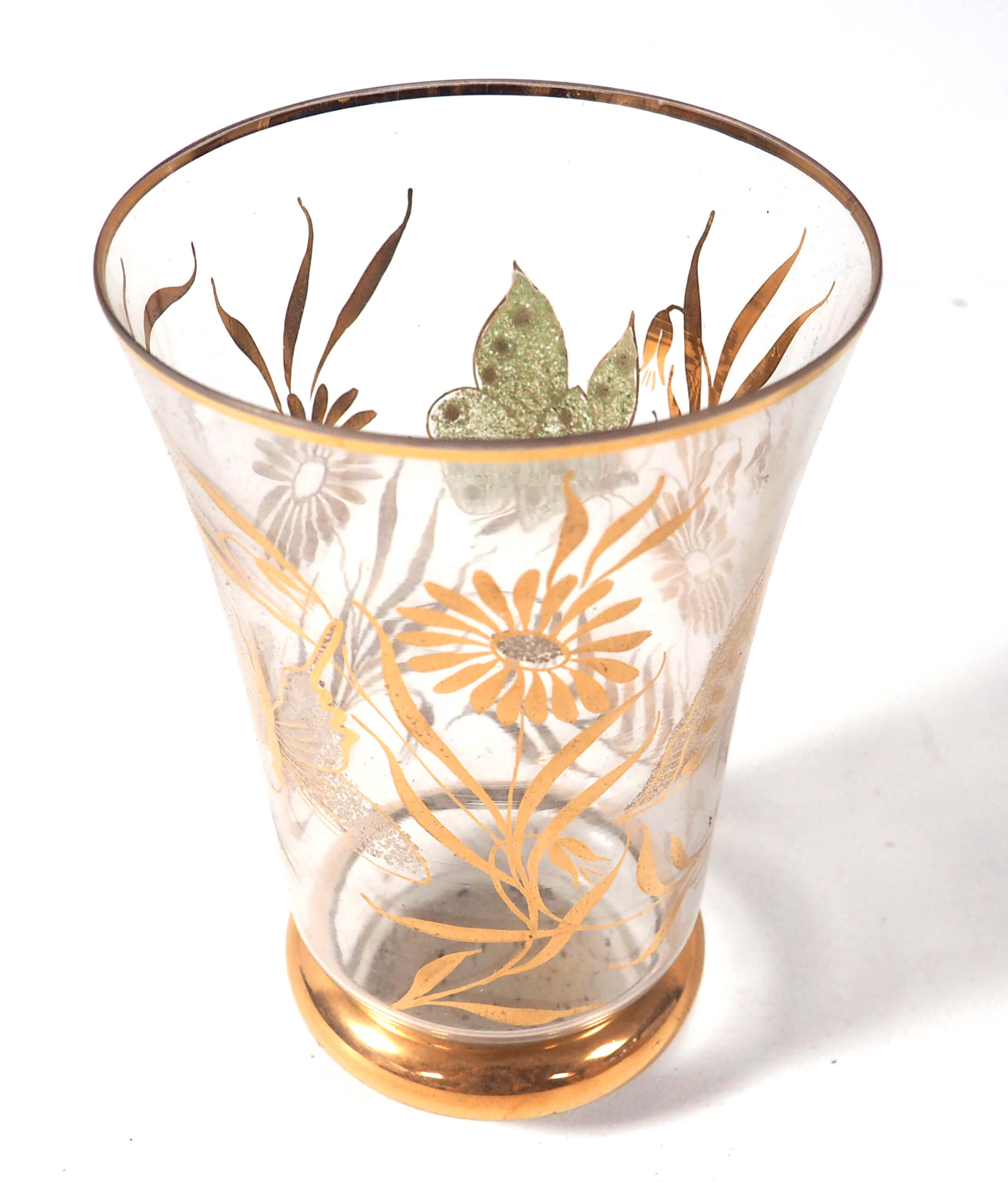 Butterfly glass vase