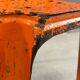 Set of 6 industrial metal dining chairs by Joseph Mathieu, painted steel, 1920s, France
