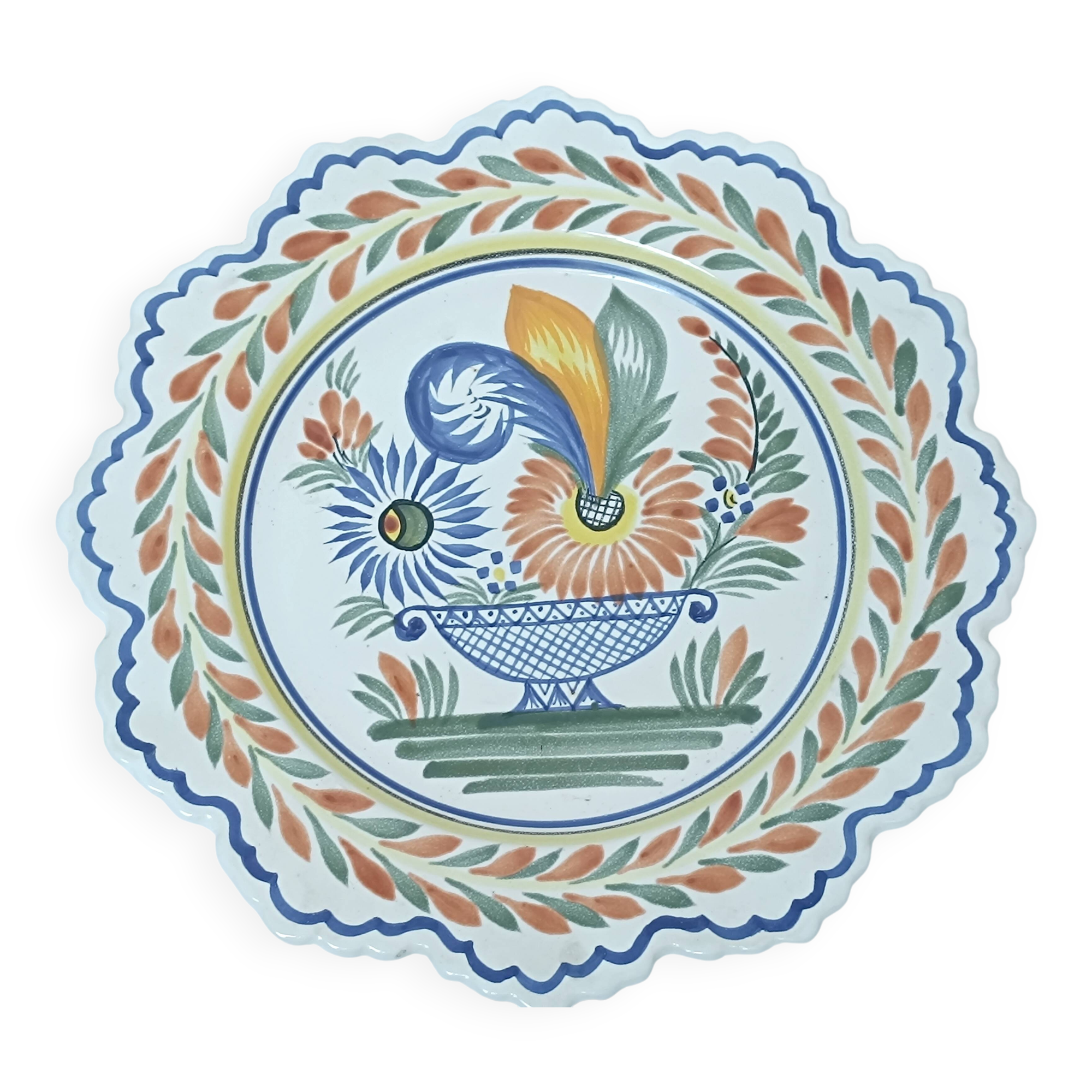Henriot quimper breton dinner plate