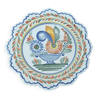 Assiette plate bretonne henriot quimper