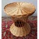 Rattan side table