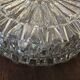 Plafonnier en verre moulé circa 1960