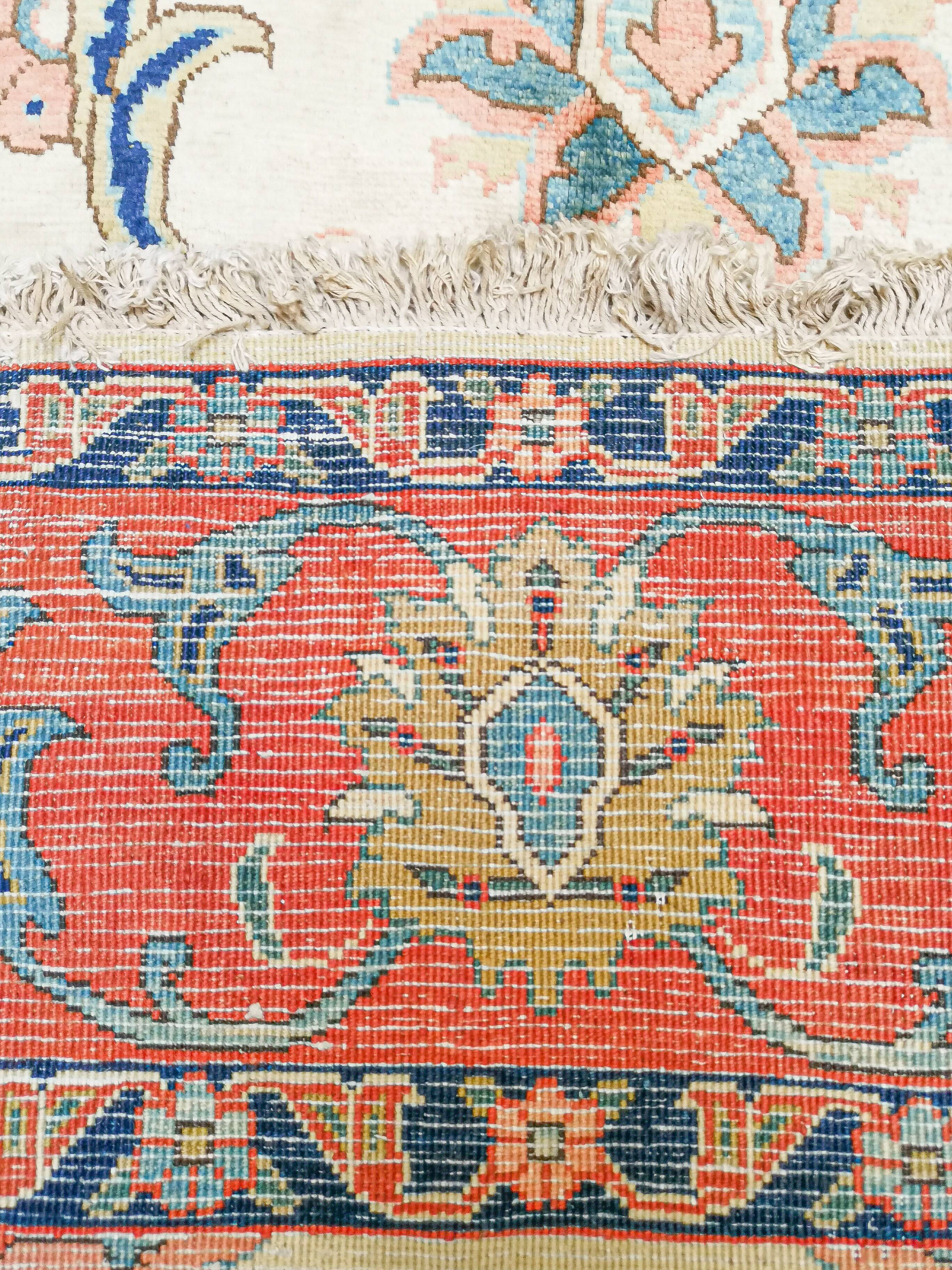 Heriz handmade Persian vintage oriental rug 240 x 195 cm
