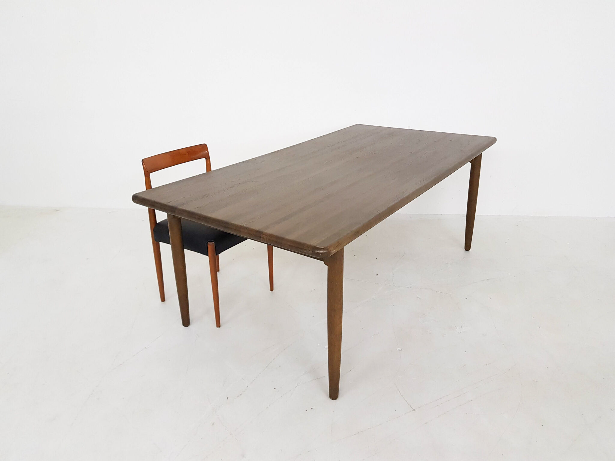Oak dining table, The Netherlands 1960's
