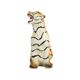 Vintage Siberian Tiger Sculpture Glazed Italian Ceramics 1980s