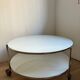 Round glass coffee table from Ikea, vintage 1980s, Designer Ehlen J