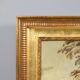 Peinture ancienne scène champêtre, huile sur toile, Europe du Nord '800