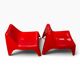 Paire de fauteuils enfant BUNSÖ – IKEA – Thomas Sandell – rouge