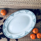 Plat de service ovale KG Luneville collection Beaulieu