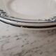 Lot of 2 dessert plates Terre de Fer Salins, Saussure model