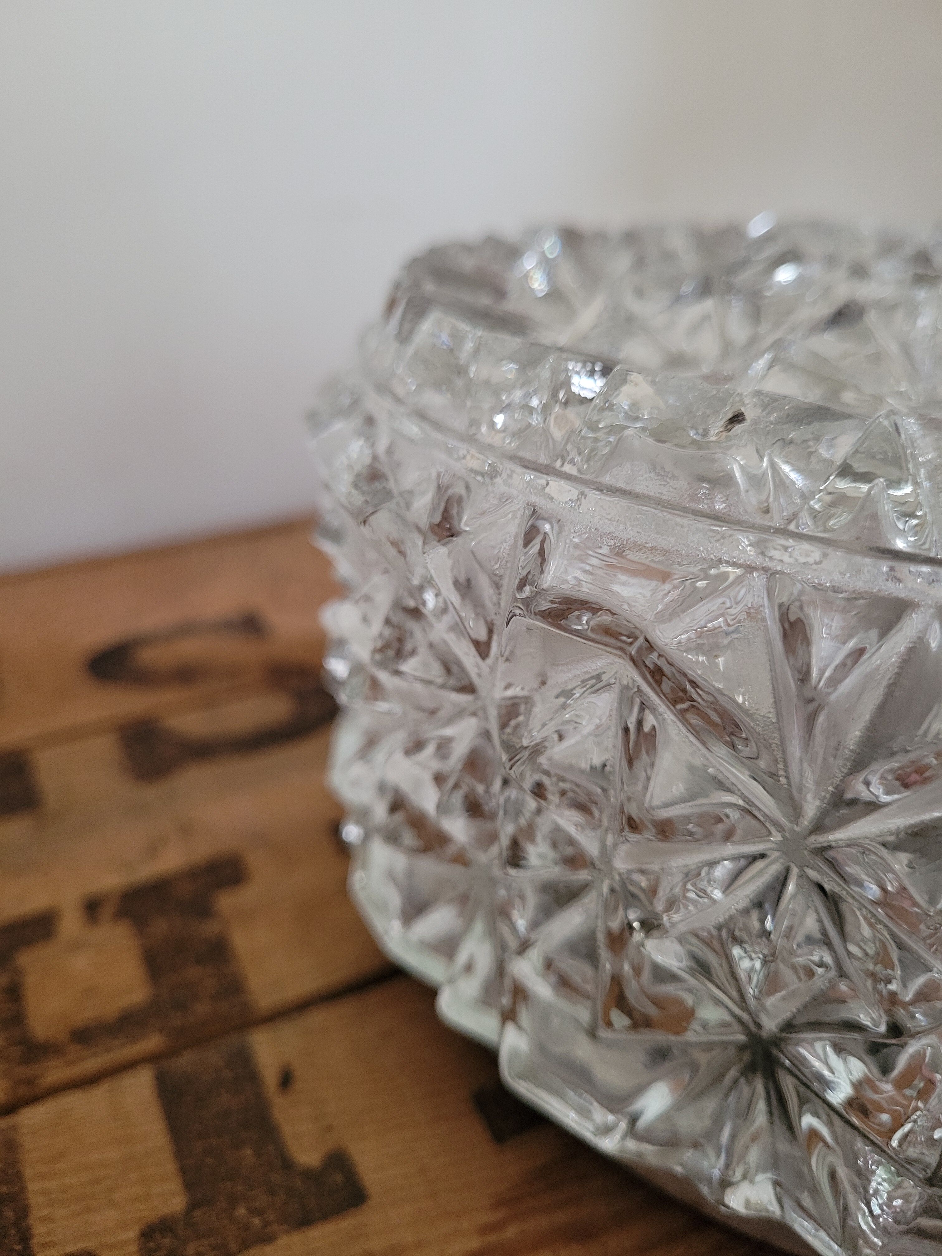 Erco molded glass ceiling light