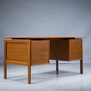 Mid-century teak freestanding desk from GV Møbler, 1960s