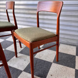 Set of 4 Danish teak chairs