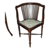 Chaise de coin en bois