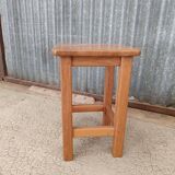 Vintage oak farmhouse stool