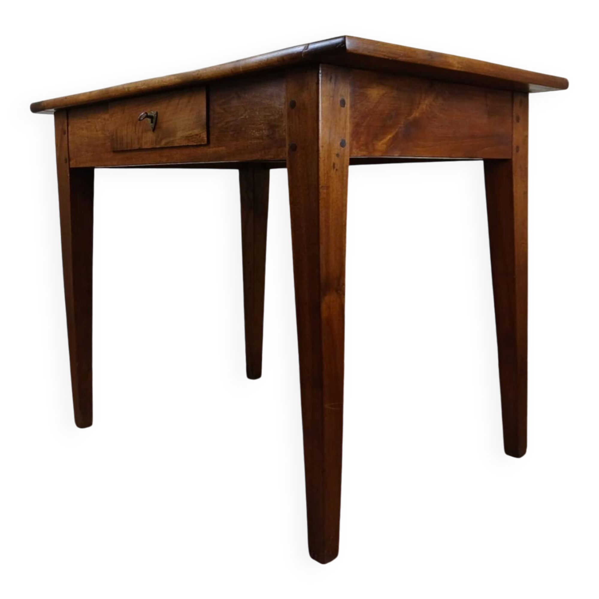Directoire period desk table in solid walnut circa 1800