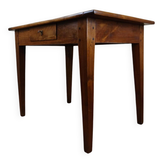 Directoire period desk table in solid walnut circa 1800