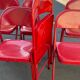 Vintage metal folding chair set of 6