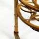 Italian Mid Century bar and serving trolley made of bamboo with wheels