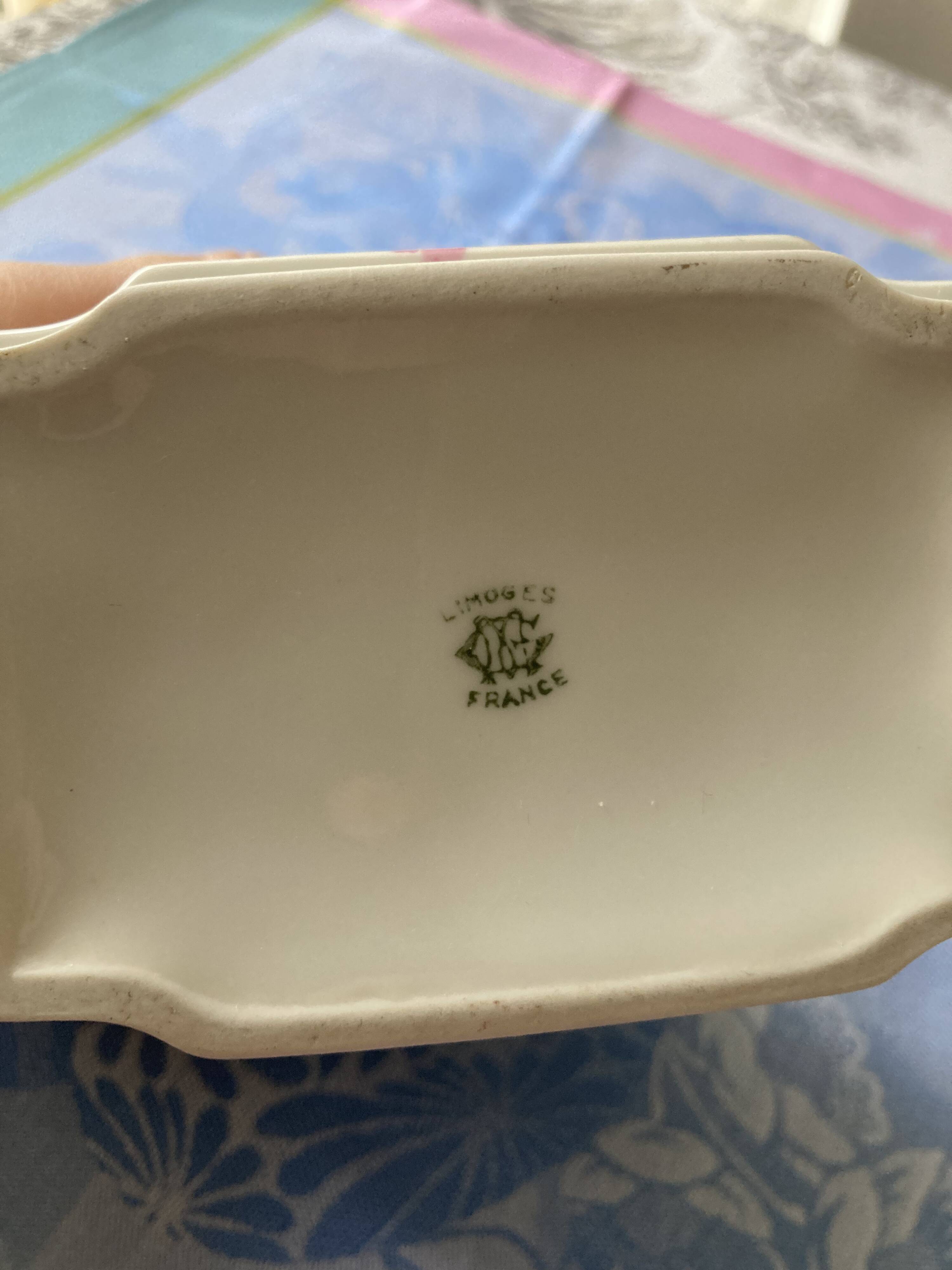 Porcelain sugar bowl Limoges - Art Deco - 1930s