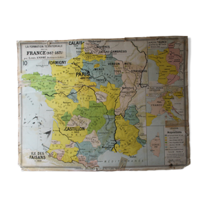 Carte scolaire ancienne