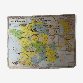 Old School Map No.9 - "The Crusades" - No.10 "France 987-1871"