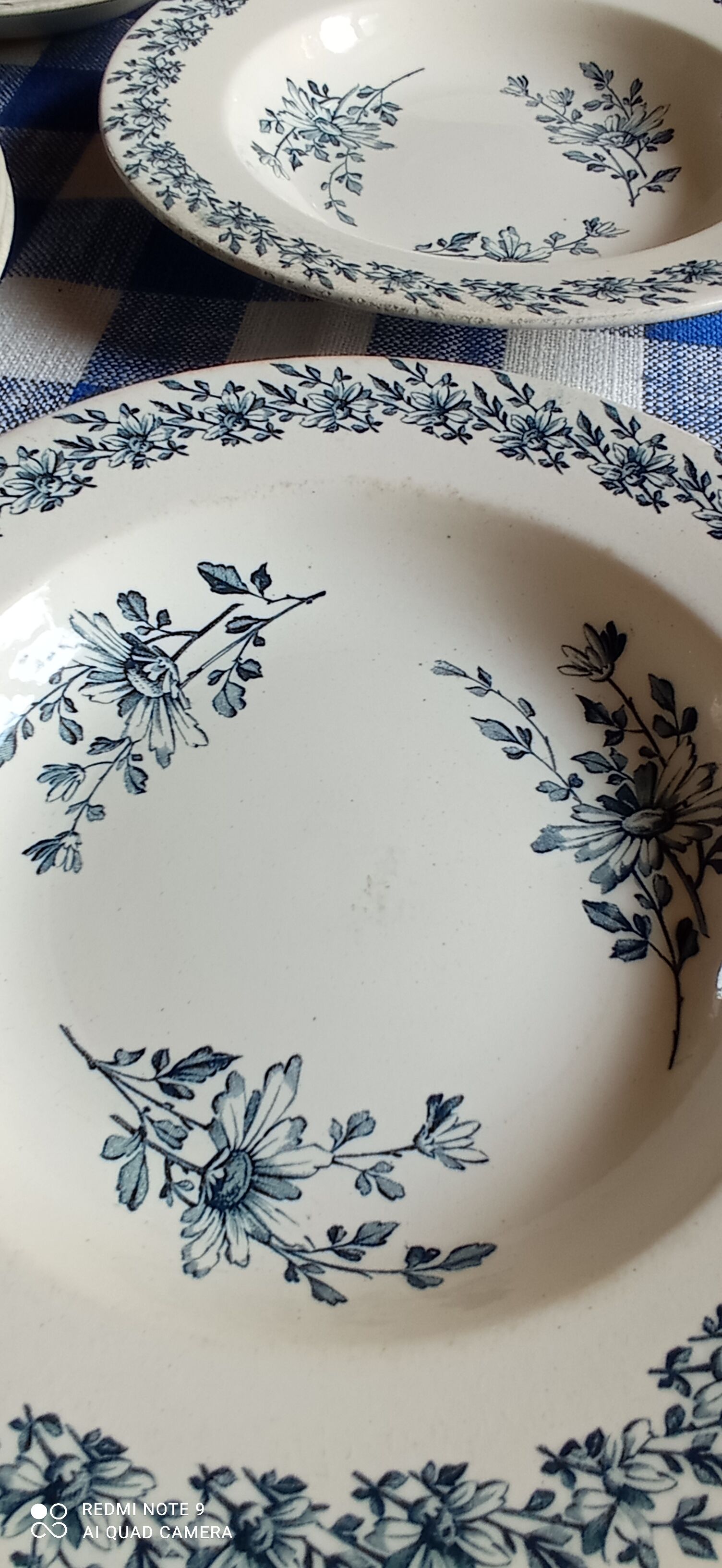 Set of eight iron earth plates