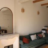 Set of 2 red TILE wall lights.