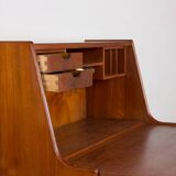 Danish Teak Secretary Desk Model 37 by Arne Wahl Iversen for Vinde Mobelfabrik 1960.
