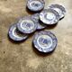 10 flat plates in English iron earth Liberty blue