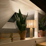Sandstone lamp and jute string