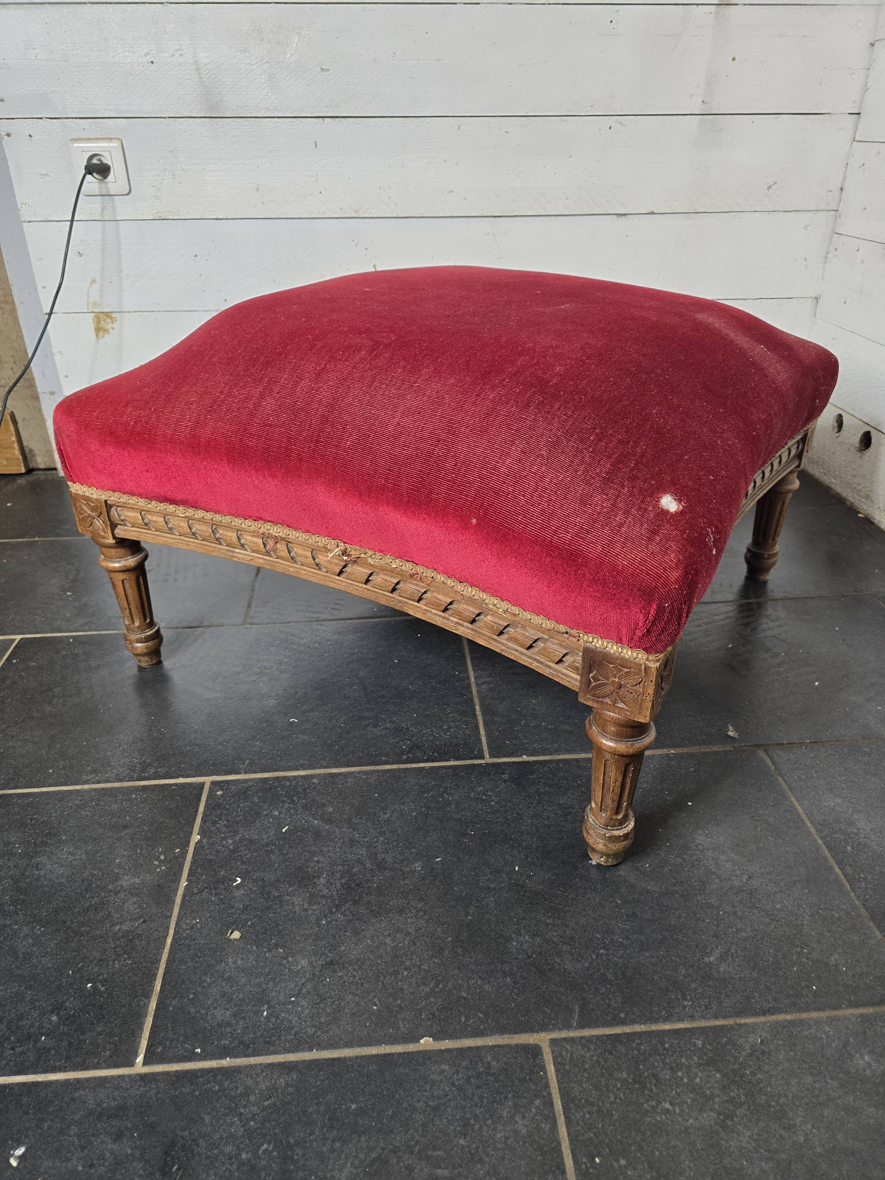 Old Louis XVI style footrest