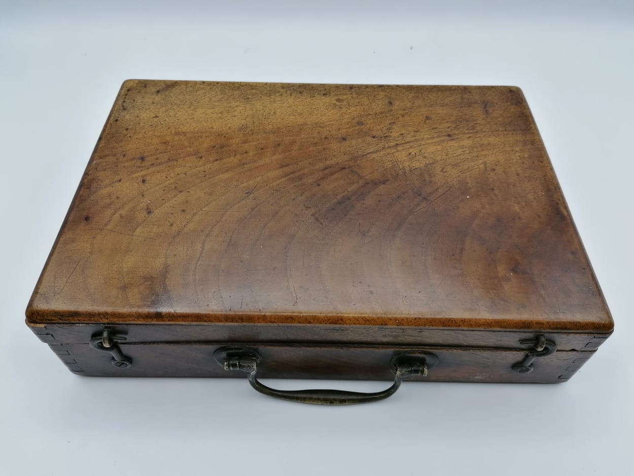 Ancient walnut box