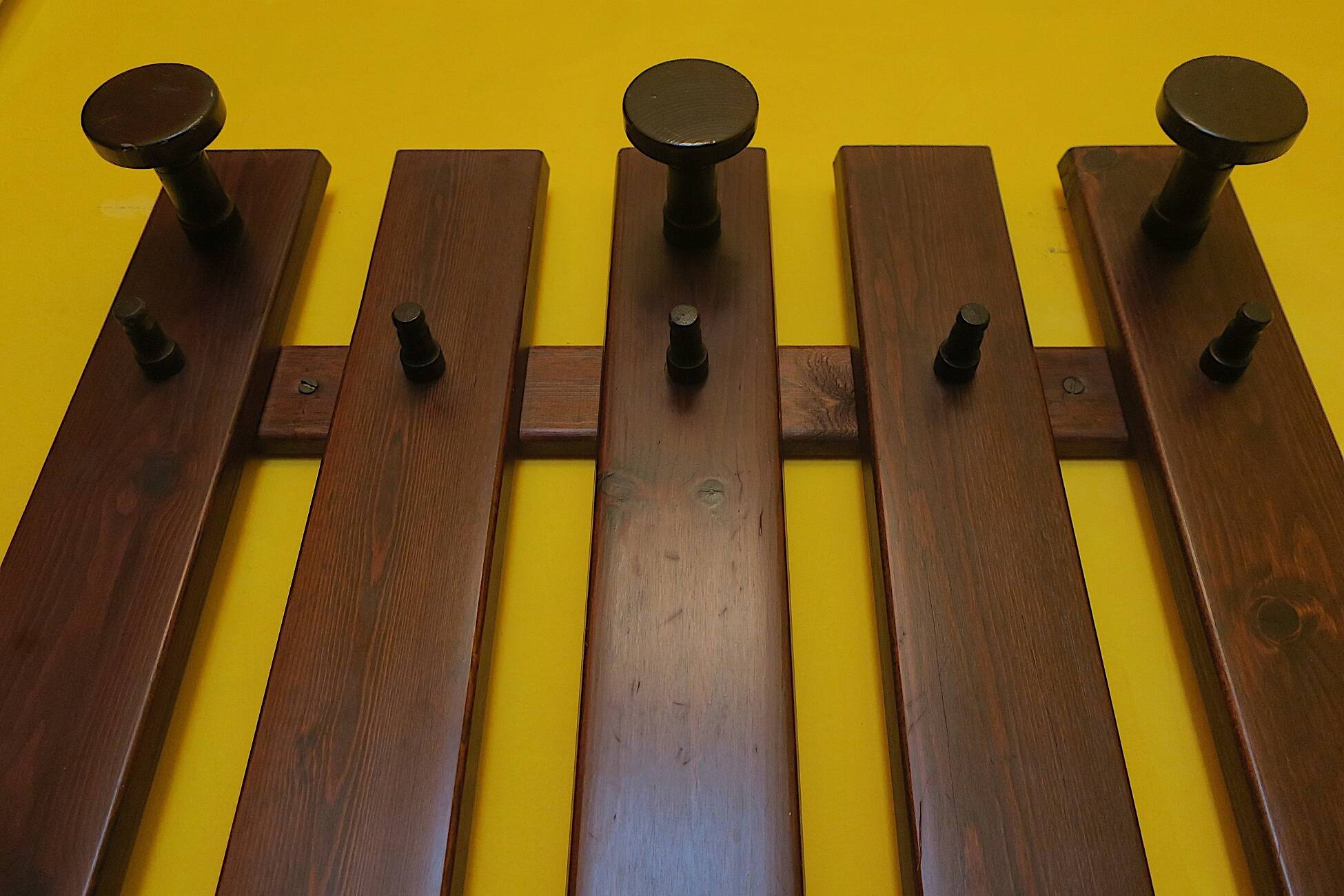 Mid century wall mounted coat and hat rack, 1960s