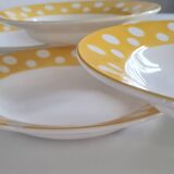 Set of 6 Digoin earthenware plates
