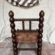Turned wooden chair by Charles Dudouyt