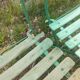 Sept chaises de jardin anciennes